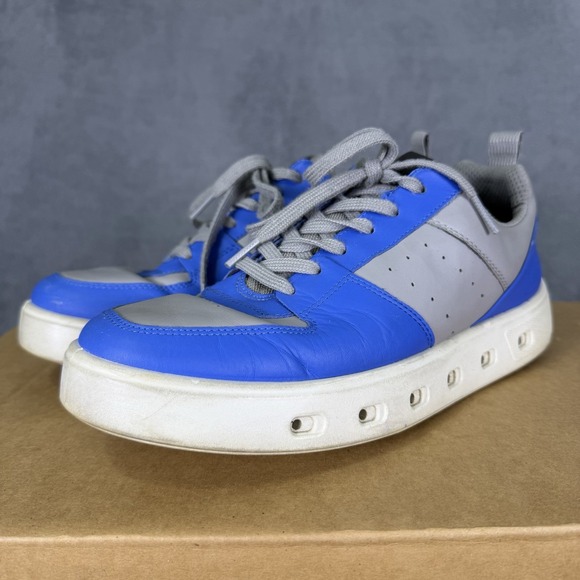 ECCO Shoes Mens US 7-7.5 EU 41 Blue Gray Street 720 Gore-Tex Athletic Golf